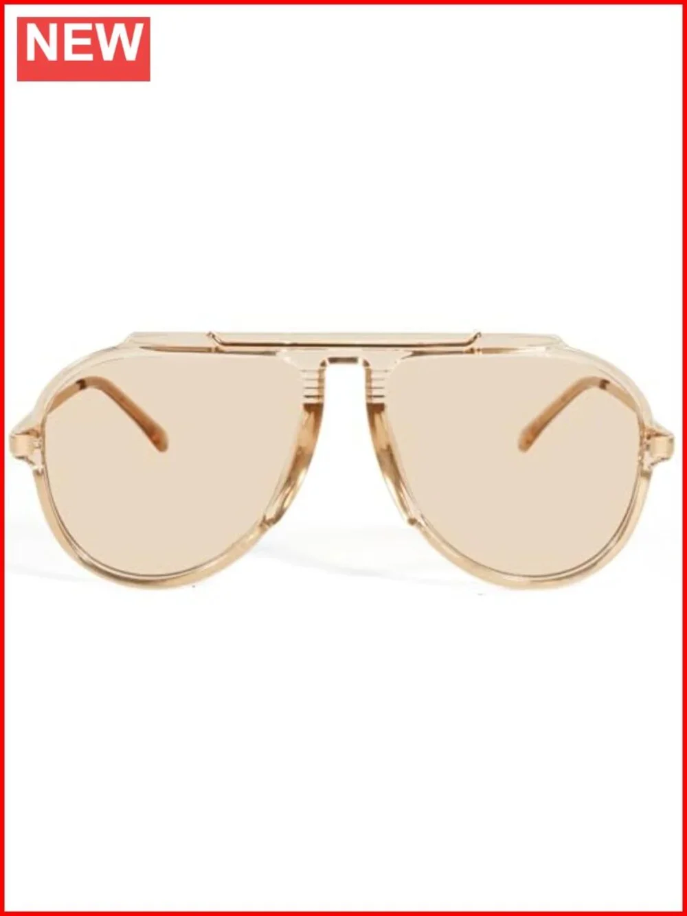 Oversized Aviator Sunglasses Retro 70s Vintage Metal Shades Unisex